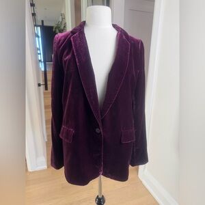 Banana Republic Velvet Blazer – Burgundy Velvet – Size 10